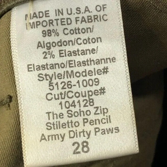 Current/Elliott The Soho Zip Stiletto Brown Leopard Pencil Skirt 28 - Picture 6 of 6